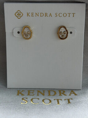 Kendra Scott white earrings